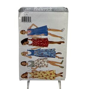 Butterick 4437 Jumper Jumpsuit Top Skirt Pattern Women L-XL 90s Vintage Uncut